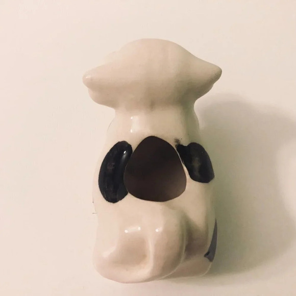 Vintage Lot of 2 Ceramic Cow With Spots  Toothpick Holder Japan - Picture 15 of 16